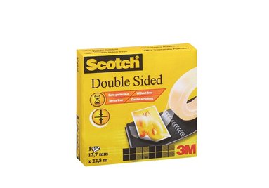 Tejp Scotch dubbelhäftande 22,8m x 12,7mm transparent