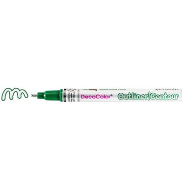 Markerpenna DecoColor Color Outliner grön/silver 1