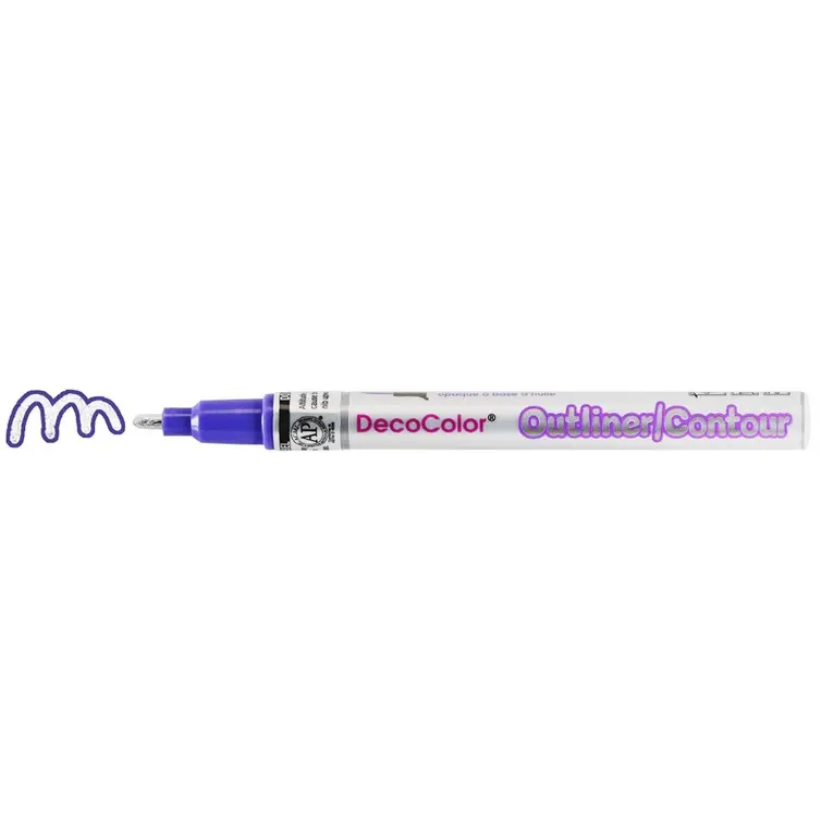 Markerpenna DecoColor Color Outliner violett/silver, Övrigt