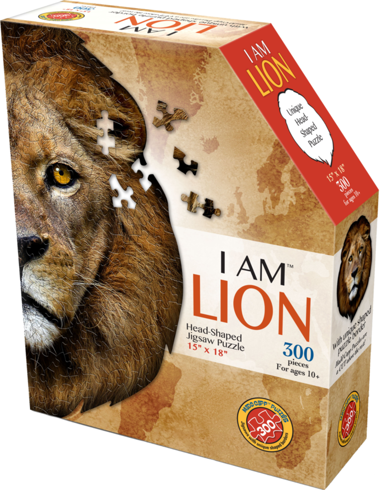 Pussel 300 bitar Head Shaped - I am Lion, Övrigt