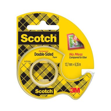 Tejp Scotch dubbelhäftande med hållare 6,3m x 12,7mm 1