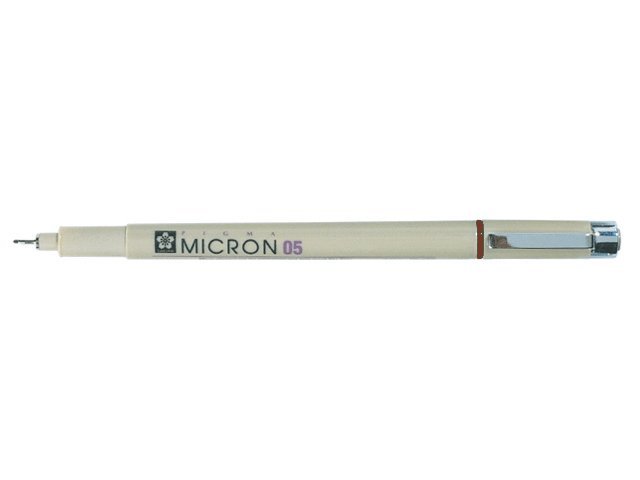 Tuschpenna Pigma Micron 05 röd 1