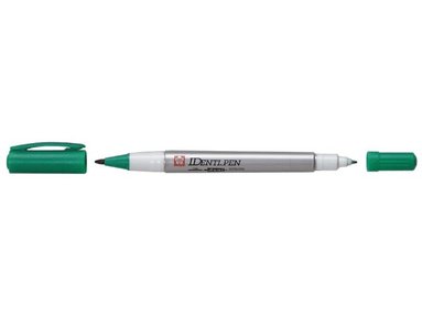 Märkpenna Identi Pen dubbelspetsig grön