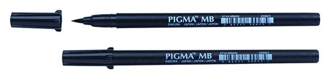 Tuschpenna Pigma Pro Brush M svart, Övrigt