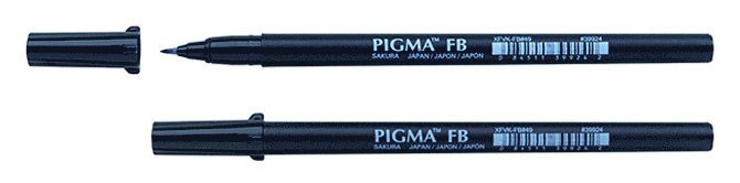 Tuschpenna Pigma Pro Brush F svart 1