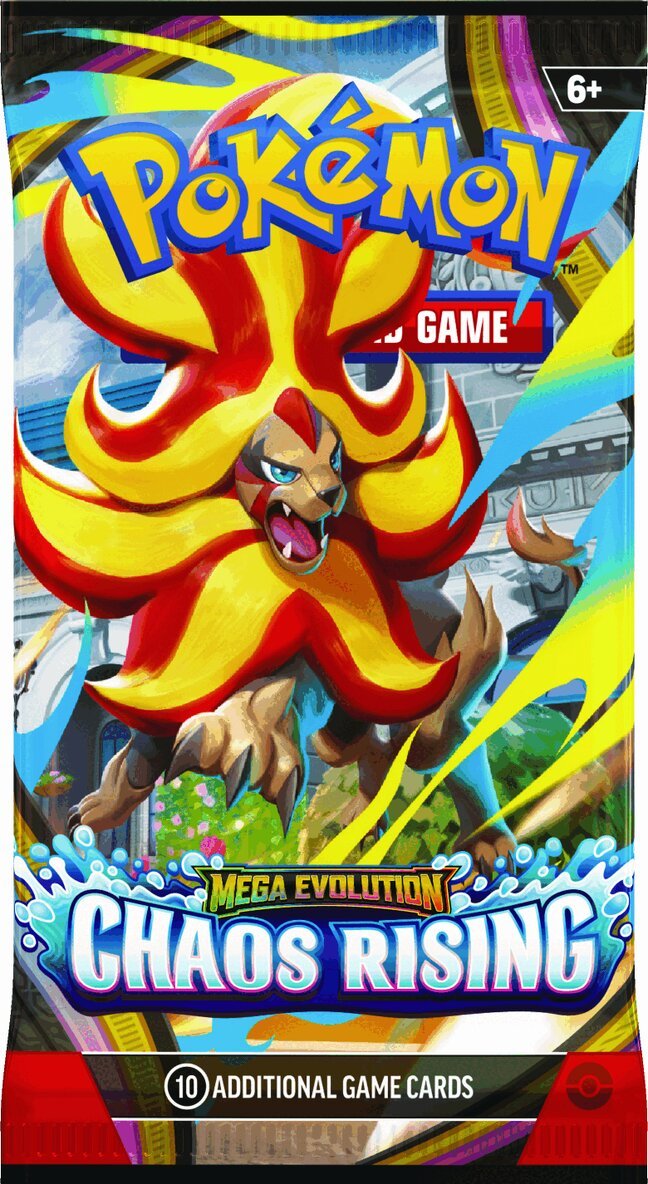 Spelkort Pokémon TCG: Mega Evolution-Chaos Rising Booster Pack ME04, Övrigt
