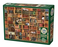 Pussel 1000 bitar - The Cat Library