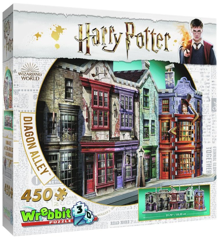 Pussel 450 bitar 3D Harry Potter Diagon Alley 1