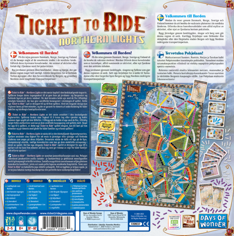 Ticket to Ride - Northern Lights Nordic 2