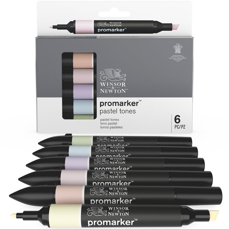 Tuschpenna Promarker 6st Pastel tones, Övrigt