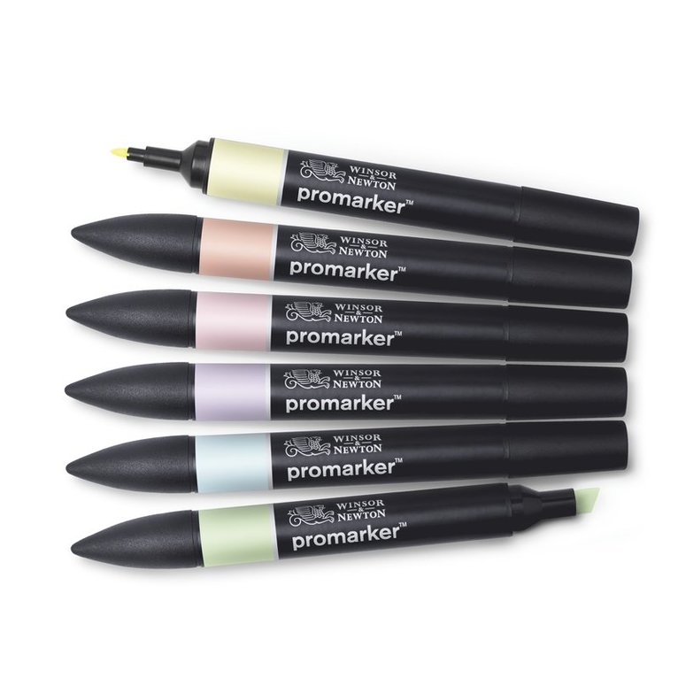 Tuschpenna Promarker 6st Pastel tones, Övrigt
