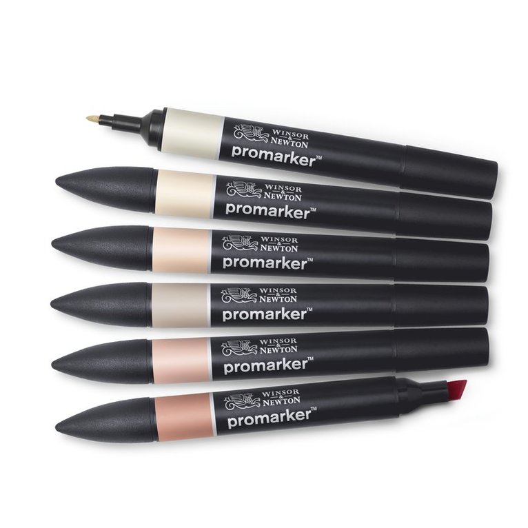 Tuschpenna Promarker 6st Skin tones set 1, Övrigt