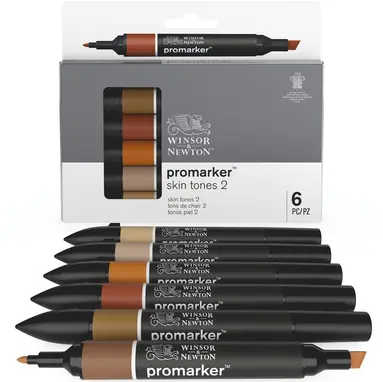 Tuschpenna Promarker 6 Skin tones set 2, Övrigt