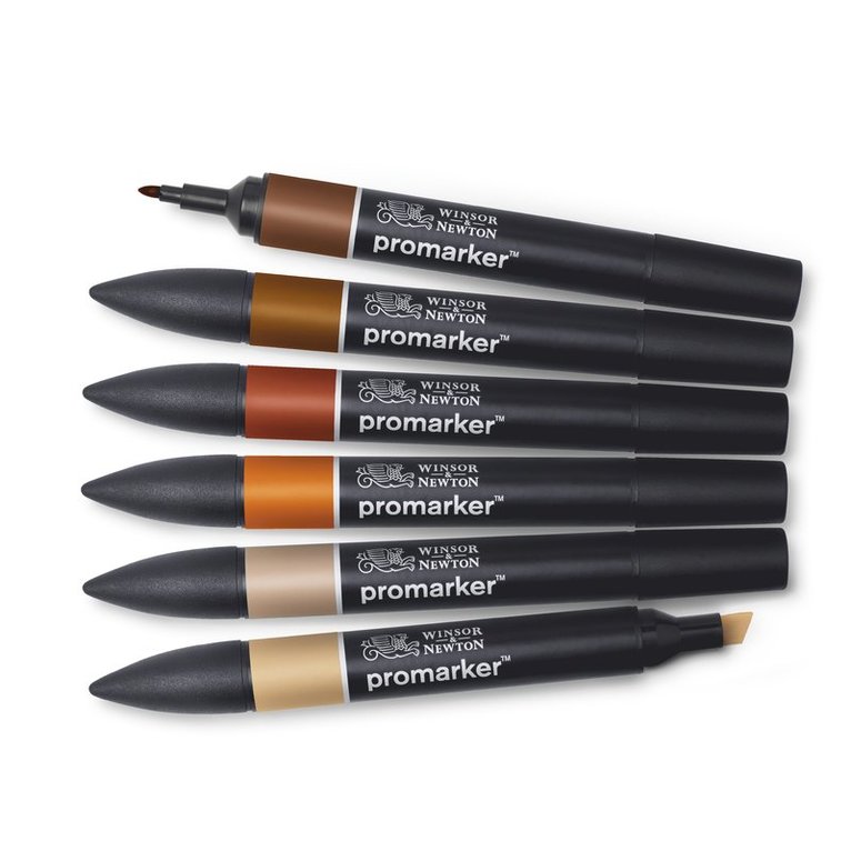 Tuschpenna Promarker 6 Skin tones set 2, Övrigt