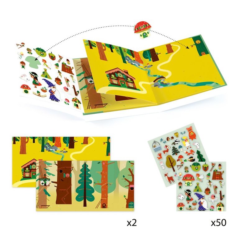 Flyttbara stickers - Förtrollad skog, Övrigt