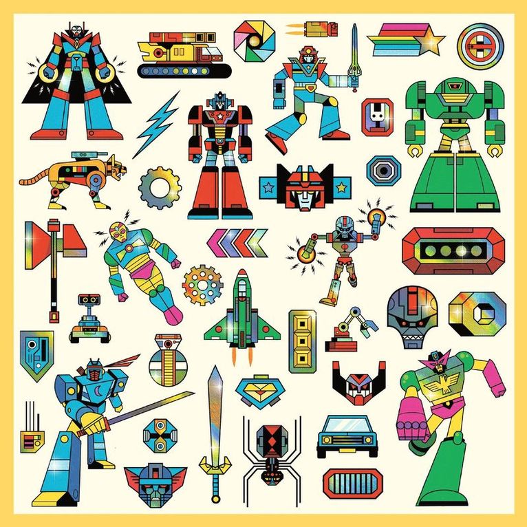 Klistermärken - Robots, Övrigt