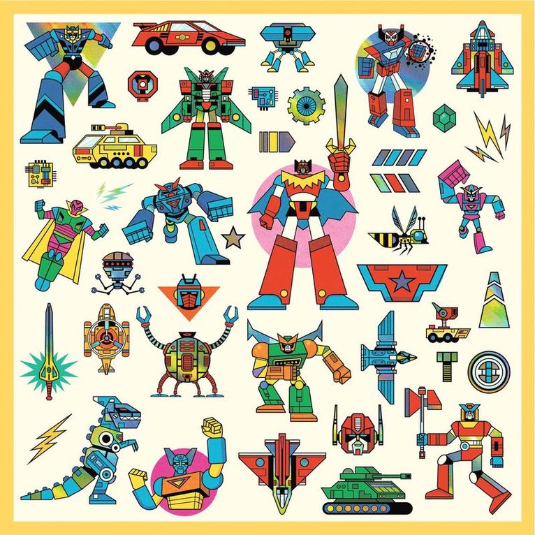 Klistermärken - Robots, Övrigt