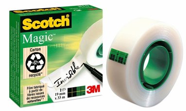 Tejp Scotch Magic 33m x 19mm transparent, Övrigt