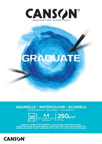 Akvarellblock A4 Graduate Aquarelle 250g 20 ark