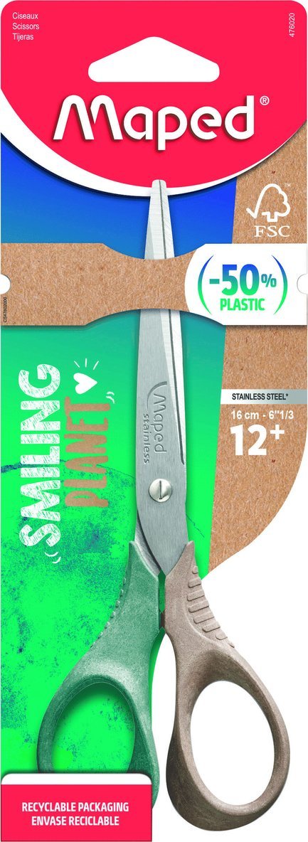 Sax 16cm Shape Smiling Planet FSC 50% Bio, Övrigt