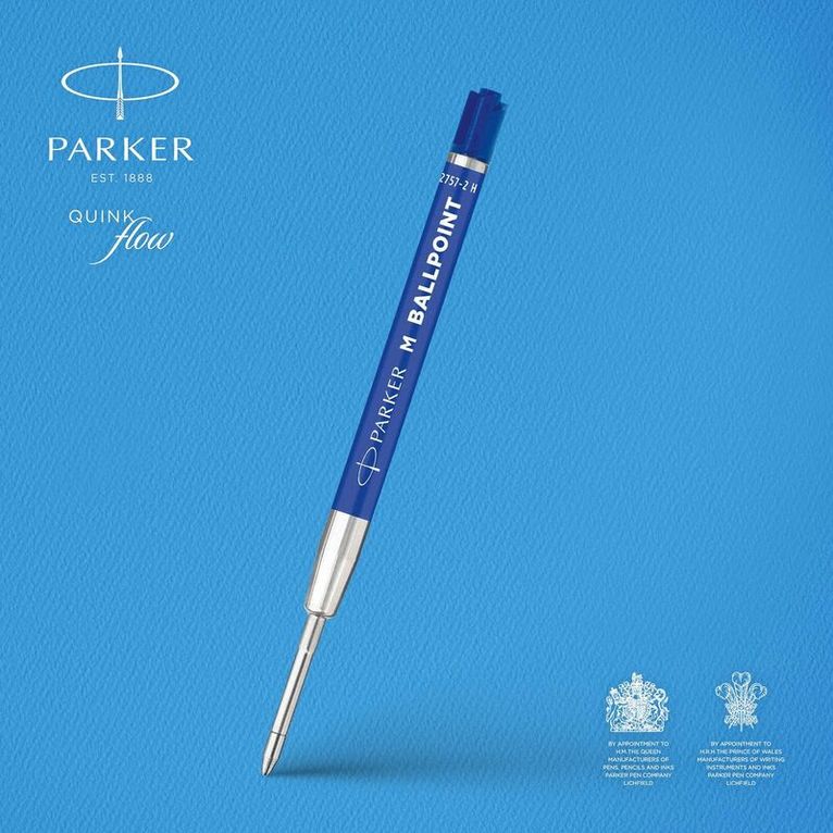 Refill Parker Quinkflow medium 2-pack blå, Övrigt