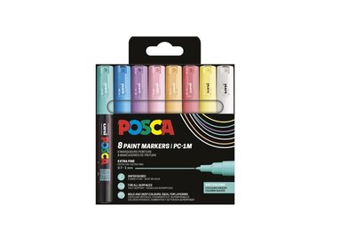 Marker Posca PC-1M 8 pastellfärger
