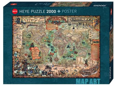 Pussel 2000 bitar Pirate World 1