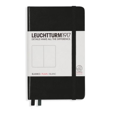 Anteckningsbok A6 Leuchtturm1917 olinjerad Black 1