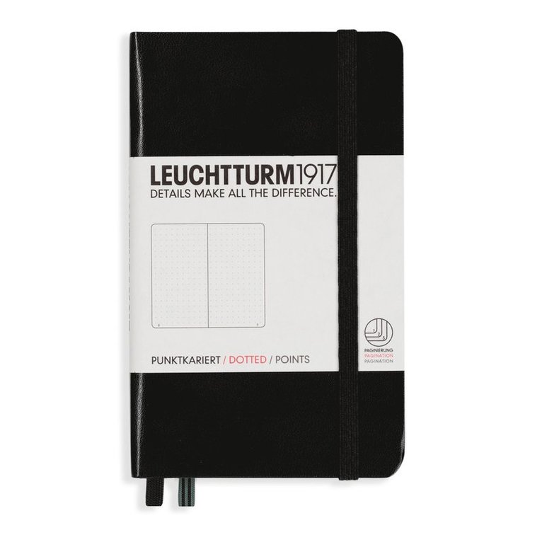 Anteckningsbok A6 Leuchtturm1917 dotted Black 1