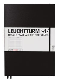 Anteckningsbok A4+ Leuchtturm1917 slim linjerad Black