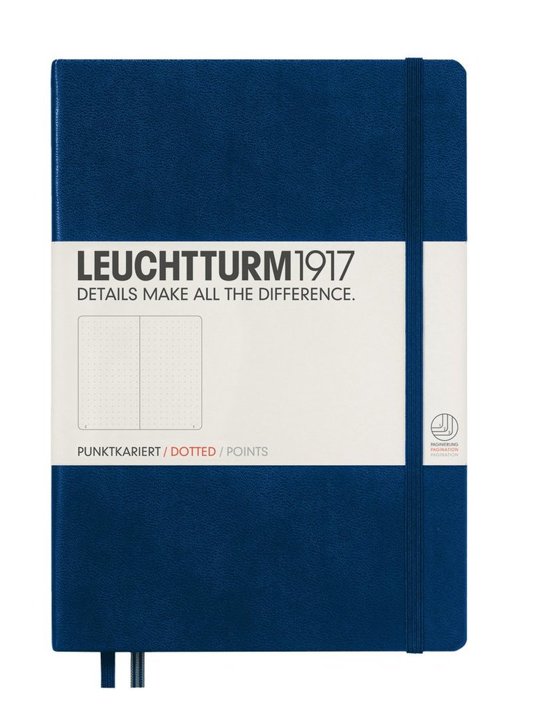 Anteckningsbok A5 Leuchtturm1917 "Bullet Journal" mörkblå 1
