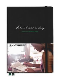 5-årsdagbok Leuchtturm1917 A5 "Some lines a day" svart