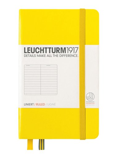 Anteckningsbok A6 Leuchtturm1917 linjerad Lemon 1