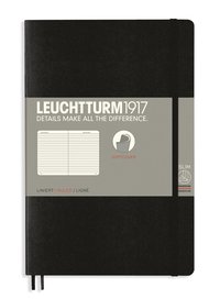 Anteckningsbok B6 Leuchtturm1917 linjerad mjuk Black