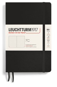 Anteckningsbok B6 Leuchtturm1917 dotted mjuk Black