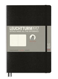 Anteckningsbok B6 Leuchtturm1917 prickad mjuk pärm svart