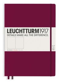 Anteckningsbok A4+ Leuchtturm1917 slim olinjerad Port Red