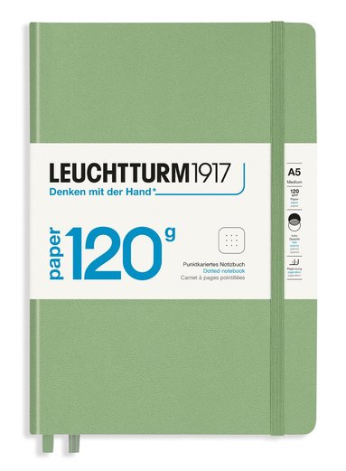 Anteckningsbok A5 Leuchtturm1917 120g prick salviagrön 1