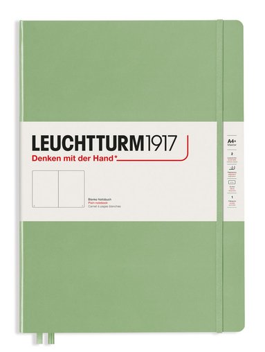 Anteckningsbok Leuchtturm1917 A4+ slim olinj salviagrön 1