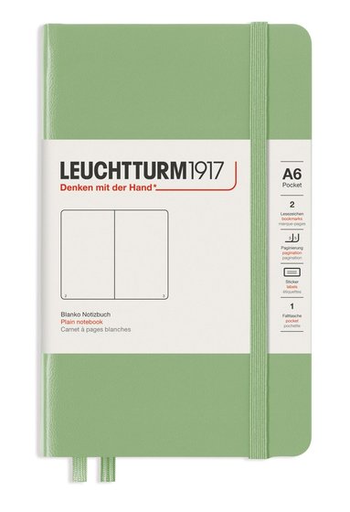 Anteckningsbok A6 Leuchtturm1917 olinjerad Sage 1