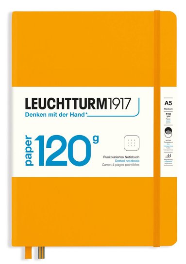 Anteckningsbok Leuchtturm1917 A5 prick 120g solgul 1