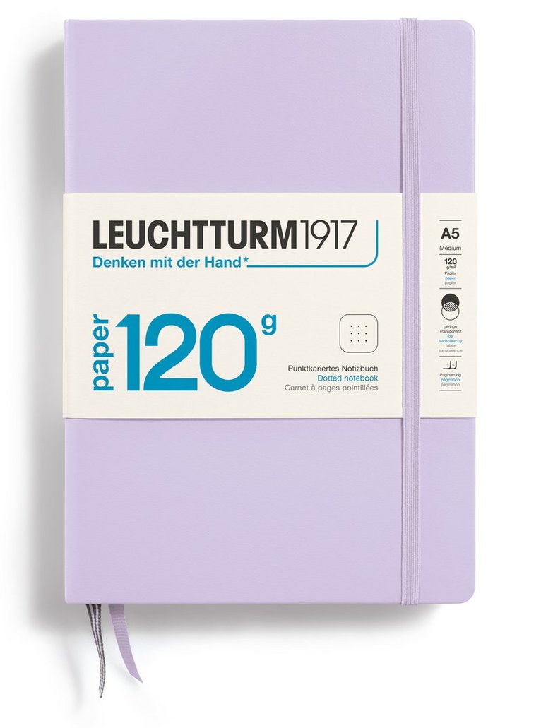 Anteckningsbok A5 Leuchtturm1917 120g dotted Lilac 1