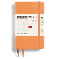 Kalender 2025 A6 Vecka/Sida notes Apricot