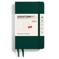 Kalender 2025 A6 Vecka/Sida notes Forest Green