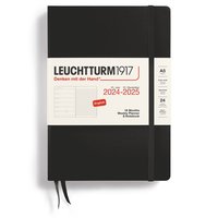 Kalender 2024-2025 Leuchtturm Weekly Planner notes A5 Black