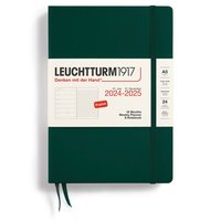 Kalender 2024-2025 Leuchtturm Weekly Planner notes A5 Forest Green