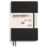 Kalender 2024-2025 Leuchtturm Weekly Planner notes A5 Soft Black