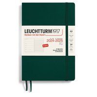 Kalender 2024-2025 Leuchtturm Weekly Planner notes A5 Soft Forest Green