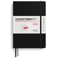 Kalender 2026 A5 Weekly Planner & Notebook Black