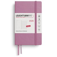 Kalender 2026 A6 Weekly Planner & Notebook Dusty Rose 